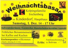 Weihnachtsbasar Kolpingsfamilie Plakat