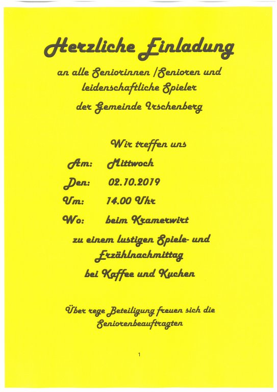 Senioren Spielenachmittag Senioren Spielenachmittag