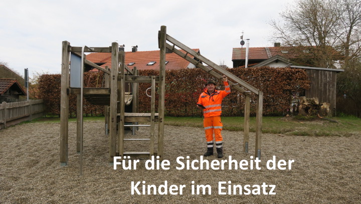 Überprüfung des Spielplatzes an der Grundschule Irschenberg