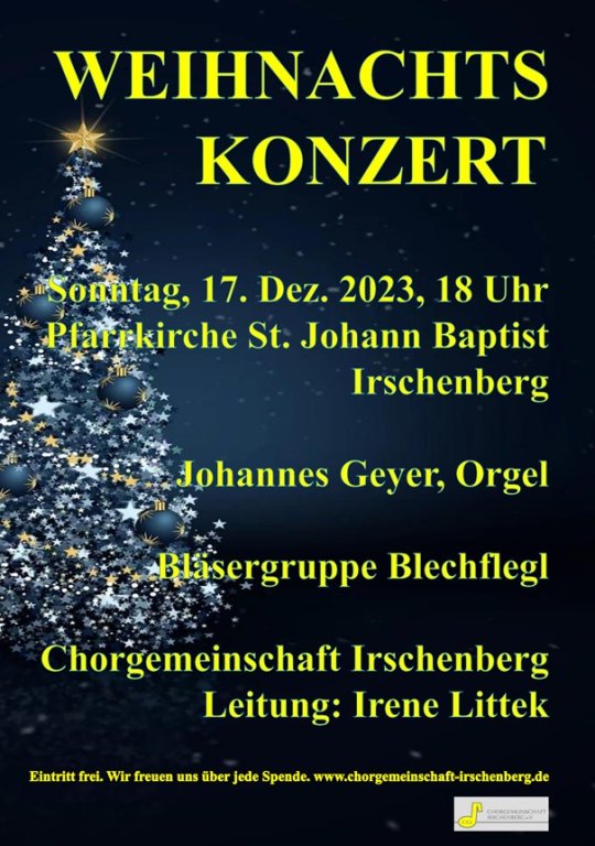 Weihnachtskonzert Chorgemeinschaft 2023 Weihnachtskonzert Chorgemeinschaft 2023