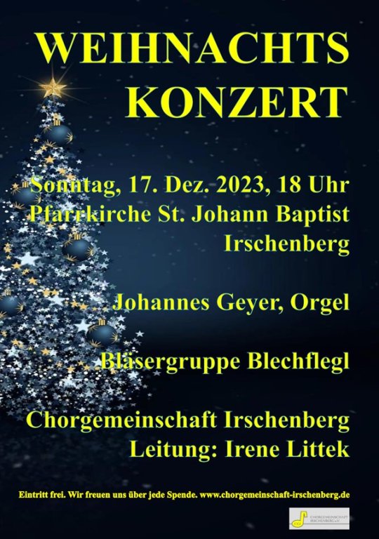 Weihnachtskonzert Chorgemeinschaft 2023