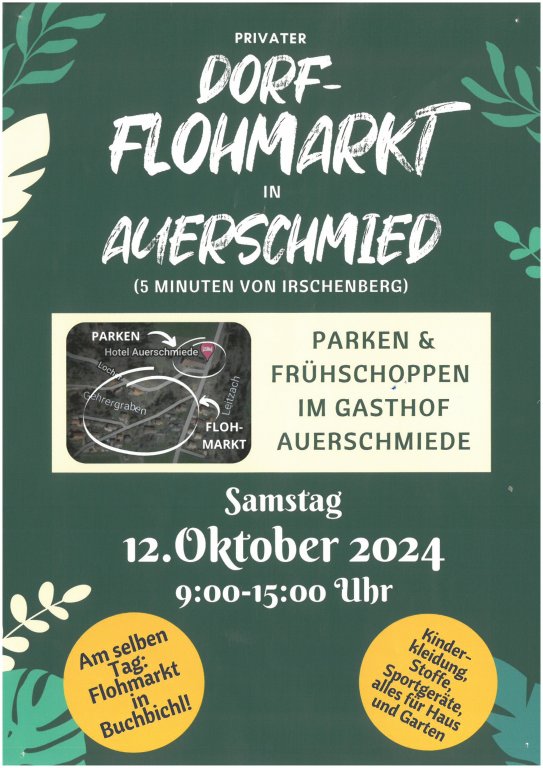 Dorf-Flohmarkt in Auerschmied 2024